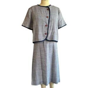 Vintage Outfit Womens Size 12 Professional Twee Business Formal Retro Office